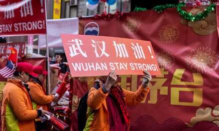 Photo: Wuhan Stay Strong! (Chinatown, NYC), by Nestor Galina
