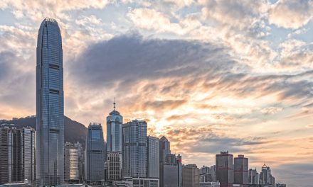 Photo: Sunset at Central, Hong Kong, by johnlsl