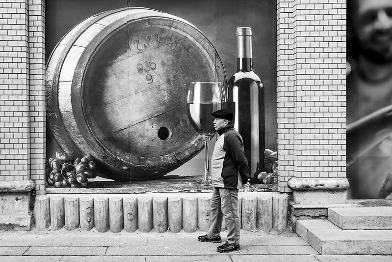 Photo: Man & wine, by Gauthier DELECROIX