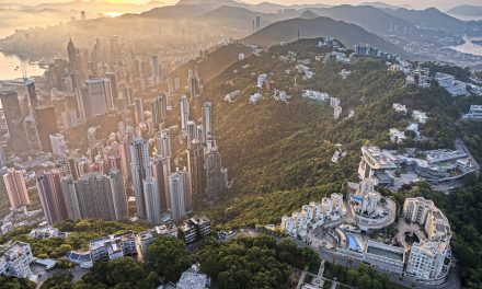 Photo: Sunrise at the Peak, Hong Kong, by johnlsl