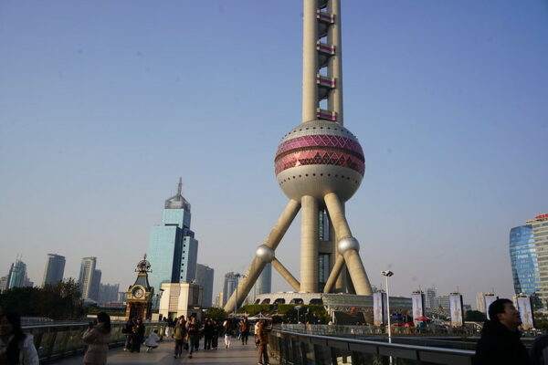 Photo: Oriental Pearl tower in Shanghai 上海东方明珠 – crowds, by Alpha