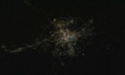 Photo: The city lights of Shenyang, China, by NASA Johnson