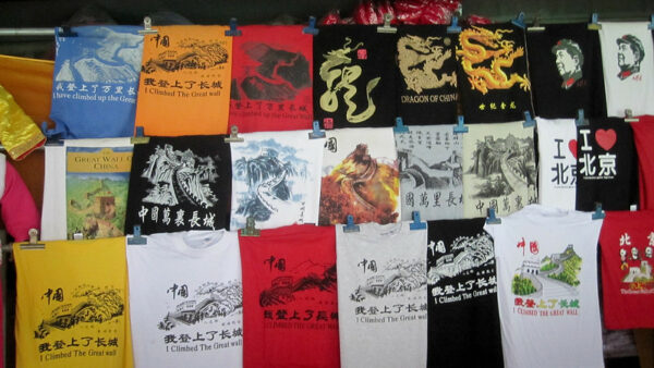 Photo: the t-shirts I didn’t buy for you. Great Wall of China, Badaling, by Dawn Danby